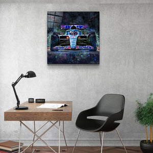 ."AlpineF1 Team". Designer's Collection Glass Wall Art - ArtDesigna Glass Printing Wall Art