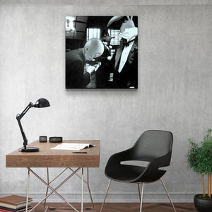 ・"Don Bunny - GodFather"・Designers Collection Glass Wall Art - ArtDesigna Glass Printing Wall Art