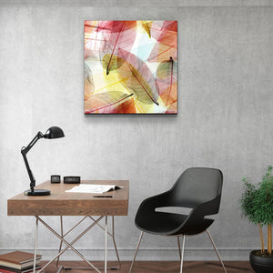 ・"Colored Leaves"・Glass Wall Art - ArtDesigna Glass Printing Wall Art