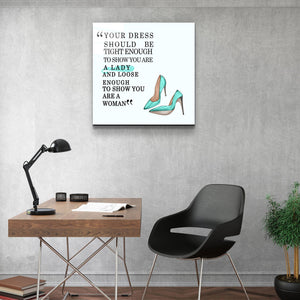 ・"Dress"・Glass Wall Art - ArtDesigna Glass Printing Wall Art