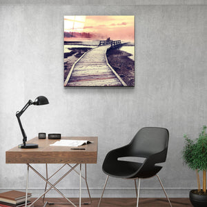 ・"Sunset Landscape 2"・Glass Wall Art - ArtDesigna Glass Printing Wall Art