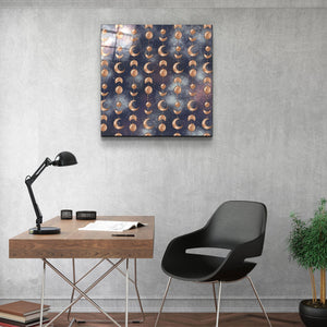 ."Moon Drops Grey". Glass Wall Art - ArtDesigna Glass Printing Wall Art