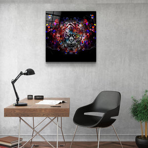 ・"Abstract Tiger"・Glass Wall Art - ArtDesigna Glass Printing Wall Art