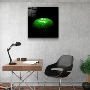 ・"Green Apple"・Glass Wall Art - ArtDesigna Glass Printing Wall Art