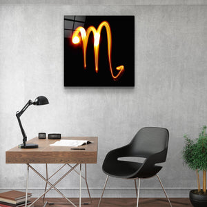 ."Scorpio Zodiac Symbol". Glass Wall Art - ArtDesigna Glass Printing Wall Art