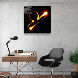 ."Libra Zodiac Symbol". Glass Wall Art - ArtDesigna Glass Printing Wall Art