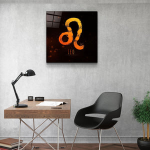 ."Zodiac V2 - Leo". Glass Wall Art - ArtDesigna Glass Printing Wall Art
