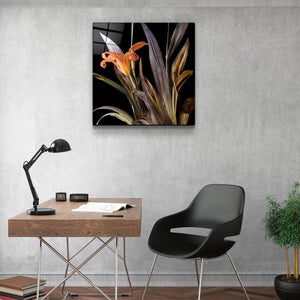 ・"Orange Flowers"・Glass Wall Art - ArtDesigna Glass Printing Wall Art