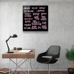 ・"Words and Words"・Glass Wall Art - ArtDesigna Glass Printing Wall Art
