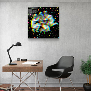 ・"Colorful Cartoon Astronauts"・Glass Wall Art - ArtDesigna Glass Printing Wall Art