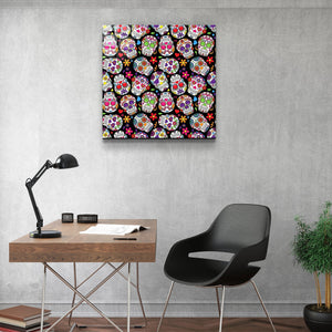・"Latino Skulls V2"・Glass Wall Art - ArtDesigna Glass Printing Wall Art