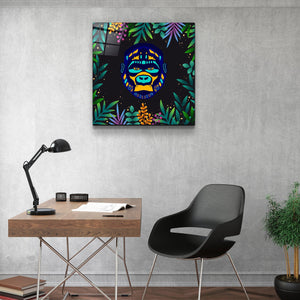 ・"Animal Republic-Gorilla"・Designers Collection Glass Wall Art - ArtDesigna Glass Printing Wall Art