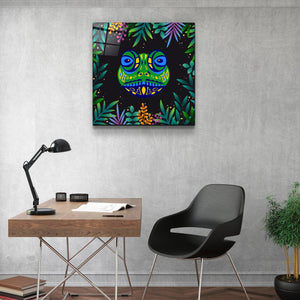 ・"Animal Republic-Frog"・Designers Collection Glass Wall Art - ArtDesigna Glass Printing Wall Art
