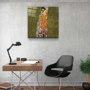 ."Gustav Klimt's Hope II ". Glass Wall Art - ArtDesigna Glass Printing Wall Art