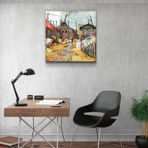 ."The Factory (1887) by Vincent Van Gogh". Glass Wall Art - ArtDesigna Glass Printing Wall Art