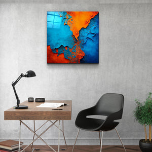 ."Cracked Wall". Designer's Collection Glass Wall Art - ArtDesigna Glass Printing Wall Art