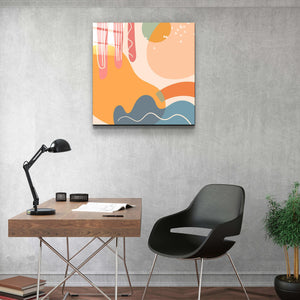 ."Terracota Abstract Flowers V1". Designer's Collection Glass Wall Art - ArtDesigna Glass Printing Wall Art