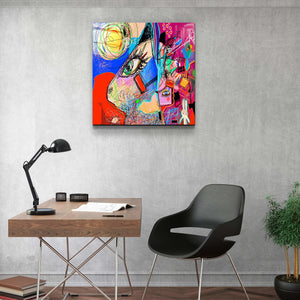 ."Rabbit Illustration". Designer's Collection Glass Wall Art - ArtDesigna Glass Printing Wall Art