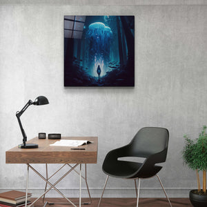 ."Alone in the Secret Forest V1". Glass Wall Art - ArtDesigna Glass Printing Wall Art