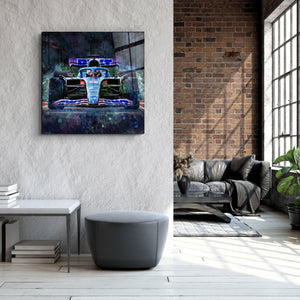 ."AlpineF1 Team". Designer's Collection Glass Wall Art - ArtDesigna Glass Printing Wall Art
