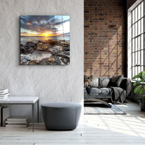 ・"Sunset Sea"・Glass Wall Art - ArtDesigna Glass Printing Wall Art