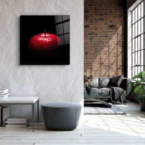・"Red Apple"・Glass Wall Art - ArtDesigna Glass Printing Wall Art