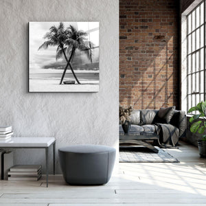 ・"Palm Trees"・Glass Wall Art - ArtDesigna Glass Printing Wall Art