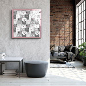 ・"Cats"・Glass Wall Art - ArtDesigna Glass Printing Wall Art