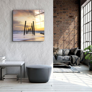 ・"Ruined Dock"・Glass Wall Art - ArtDesigna Glass Printing Wall Art