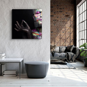 ・"Shimmering Yoga"・Glass Wall Art - ArtDesigna Glass Printing Wall Art