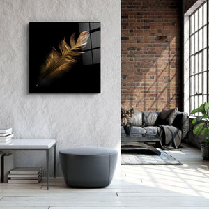 ・"Colorful Feather"・Glass Wall Art - ArtDesigna Glass Printing Wall Art