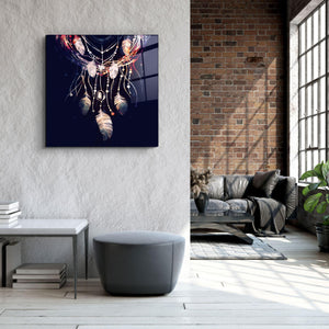."Feather Necklace". Glass Wall Art - ArtDesigna Glass Printing Wall Art