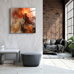 ・"Lava"・Glass Wall Art - ArtDesigna Glass Printing Wall Art