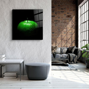 ・"Green Apple"・Glass Wall Art - ArtDesigna Glass Printing Wall Art