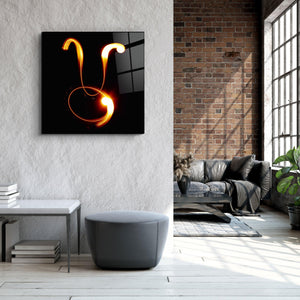 ."Taurus Zodiac Symbol". Glass Wall Art - ArtDesigna Glass Printing Wall Art