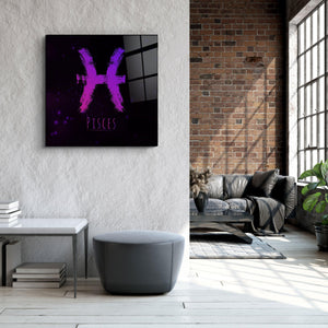 ."Zodiac V2 - Pisces". Glass Wall Art - ArtDesigna Glass Printing Wall Art