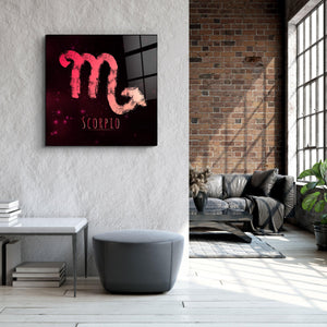 ."Zodiac V2 - Scorpio". Glass Wall Art - ArtDesigna Glass Printing Wall Art