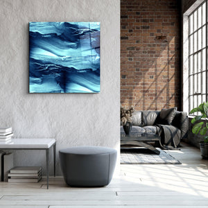 ・"Abstract Waves"・Glass Wall Art - ArtDesigna Glass Printing Wall Art