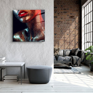・"Silvery Make Up"・Glass Wall Art - ArtDesigna Glass Printing Wall Art