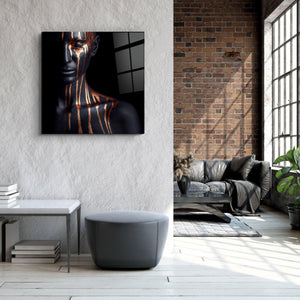 ・"Abstract Makeup Artist"・Glass Wall Art - ArtDesigna Glass Printing Wall Art