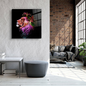 The King | Designer's Collection Glass Wall Art - Artdesigna