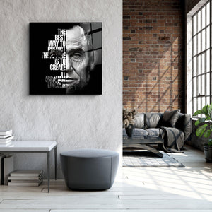 ・"Abraham Lincoln "・Designers Collection Glass Wall Art - ArtDesigna Glass Printing Wall Art