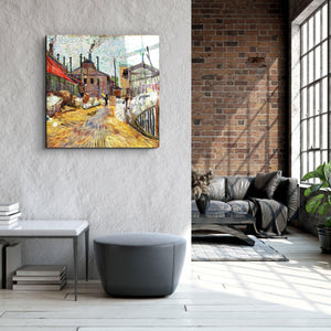 ."The Factory (1887) by Vincent Van Gogh". Glass Wall Art - ArtDesigna Glass Printing Wall Art