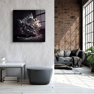 ."Amethyst - White". Designer's Collection Glass the Wood Art - ArtDesigna Glass Printing Wall Art