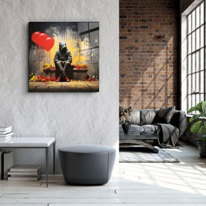 ."Waiting For a Long Time". Designers Collection Glass Wall Art - ArtDesigna Glass Printing Wall Art