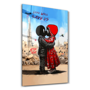 Love will save us by Mr. Pablo Costa | Cam Duvar Tablosu