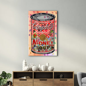 Money Soup by Mr. Pablo Costa – Glass Wall Art