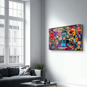 The world's going crazy by Mr. Pablo Costa | Cam Duvar Tablosu