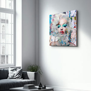 Glass wall art by Artdesigna titled "The World is Yours" featuring vibrant glass design by Mr. Pablo Costa.