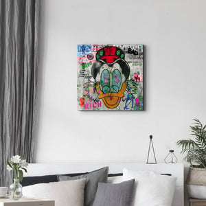 Glass wall art by Artdesigna titled "The World is Yours" featuring vibrant glass design by Mr. Pablo Costa.